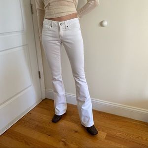 Gap White boot cut jeans size 00